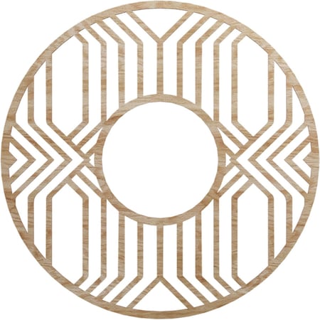 Ekena Millwork Empire Wood Fretwork Pierced Ceiling Medallion, Red Oak, 34"OD x 12 1/2"ID x 3/8"T CMWP34X34X0375EPRO